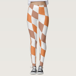 Dames herfstmode geruite leggings