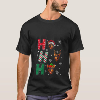Dames Ho Ho Ho Kelpie Hondenliefhebber Bijpassende T-shirt