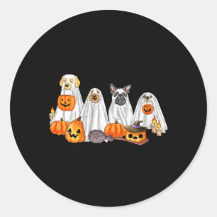 Dames Hond Geest Schattige Hond Vervaardigd Als Ge Ronde Sticker