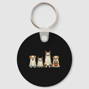 Dames Honden Spoken Halloween V-Neck Sleutelhanger