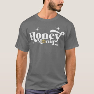 Dames Honingmaan Bruid Bruidegom huwelijksreis T-shirt