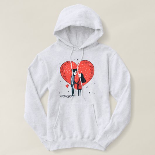 Dames hoodie *onze liefde * (Design voorkant)