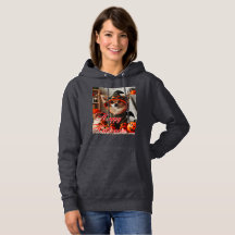 Dames Hoodies Halloween hond