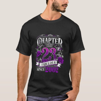 Dames Hoofdstuk 23 Prachtig Sinds 2002 23e Verjaar T-shirt