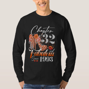 Dames Hoofdstuk 32 Prachtig Sinds 1993 32 jaar oud T-shirt