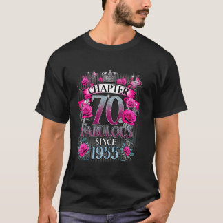 Dames Hoofdstuk 70 Fabulous Sinds 1955 70ste Verja T-shirt