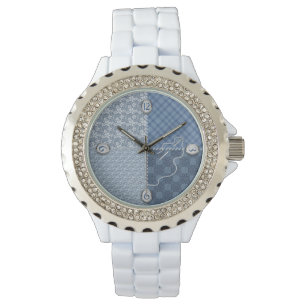 Dames Horloge - Quilt/Patch/Blues - Naald/Draad,