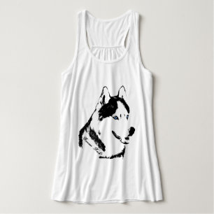 Dames Husky Tank Top Shirt Sledehond Dames Shirt