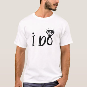 Dames I Do Matching Trouw- en Bachelorette-feest T-shirt