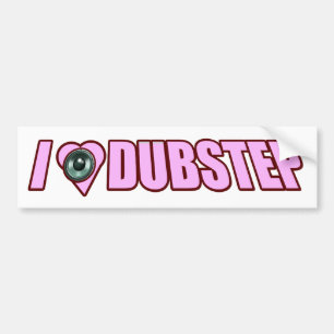 Dames I Heart Love Dubstep dames Bumpersticker