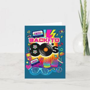 Dames I Love 80's, Kleurrijke Terug Naar 80's Mode Kaart