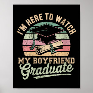 Dames Ik ben hier om mijn vriend te zien afstudere Poster