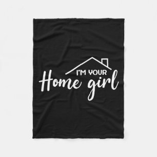 Dames Ik Ben Je Huis Meid, Grappige Makelaar, Vast Fleece Deken