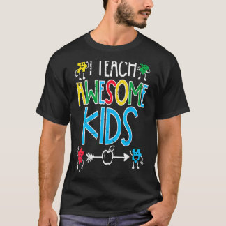 Dames Ik Onderwijs Geweldige Kinderen Autisme Bewu T-shirt