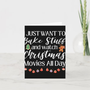 Dames Ik Wil Alleen Maar Dingen Bakken En Kerstmis Kaart