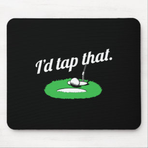 Dames Ik Zou Die Golf Golfer Golfen- Grappig Golf Muismat