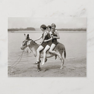 Dames in Arlington Beach, 1924 Briefkaart