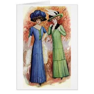 dames in blauw en groen,