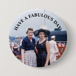 Dames in de middeleeuwen hebben een geweldige dag ronde button 7,6 cm