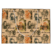 dames in de stad potlood tekening groot cadeauzakje (Achterkant)