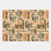 dames in de stad potlood tekening inpakpapier vel (Voorkant 3)