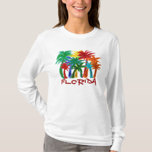 Dames in Florida palmvogelboom T-shirt