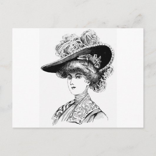 Dames in het Pet Briefkaart (Voorkant)