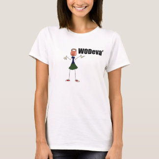 Dames in het Weva-nopende kettlebell t-shirt