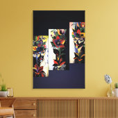 Dames in kleuren canvas afdruk (Insitu (Woonkamer))