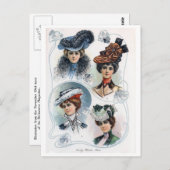 dames in Pet Briefkaart (Voorkant / Achterkant)