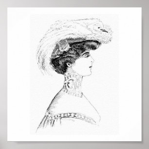 Dames in Pet Poster