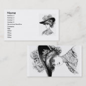 Dames in Pet Visitekaartje (Voorkant / Achterkant)