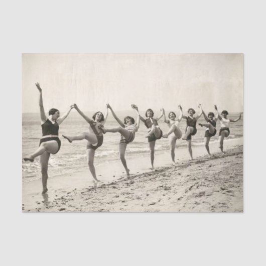 dames in zwemkostuum tissuepapier (Voorkant)