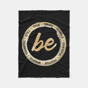 Dames Inspiratie Spreuk Motiverende Quote Wees Men Fleece Deken