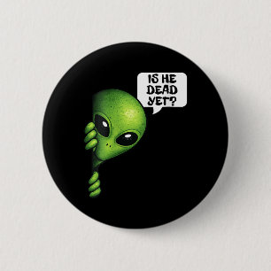 Dames Is Hij Vintage Overheidsbureau Donkere Alien Ronde Button 5,7 Cm