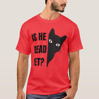 Dames isHeVintageDeadYet kat V-hals jongen T-shirt