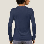 Dames Japanse Geisha lange mouwen T-shirt (Achterkant)