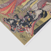 DAMES JAPONAISES AVEC le papier de soie de soie de (Détail)