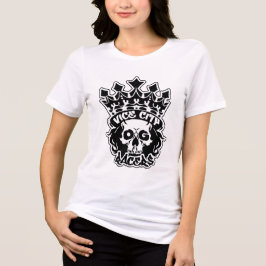 Dames Jersey T-shirt met korte mouwen en logo