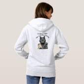 Dames Kat Hooded Sweatshirt (Achterkant volledig)