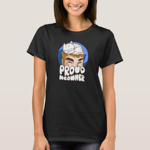 Dames Kat Huisdier Trotse Meowner Kitten Miauw 1 T-shirt