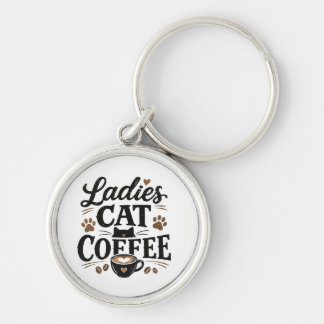 Dames Kat Koffie Sleutelhanger – Cute Kat Liefhebb