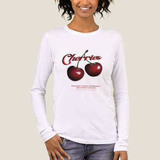 Dames Kersen T-shirt met lange mouwen