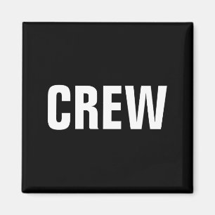 Dames Kerst Crew Team Staf Lid Rood Wit Magneet