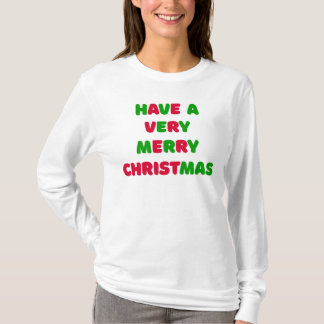 Dames kerst lange mouw T-shirt