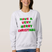 Dames kerst sweatshirt (Voorkant)