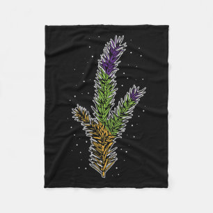 Dames Kerstboom Dennenblad Decoraties Sneeuw C Fleece Deken