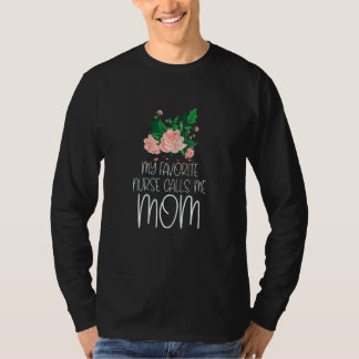 Dames Kerstmis Mijn Favoriete Verpleegster Noemt M T-shirt
