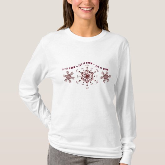 Dames kerstTopjes T-shirt (Voorkant)