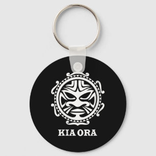 Dames Kia Ora Maori-cultuur Symbool Haka-dans Nieu Sleutelhanger